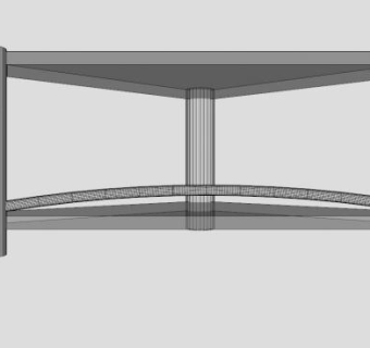 角落里玻璃电视柜SU模型下载_sketchup草图大师SKP模型