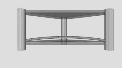 角落里玻璃电视柜SU模型下载_sketchup草图大师SKP模型