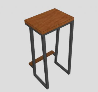 酒吧吧凳吧椅SU模型下载_sketchup草图大师SKP模型