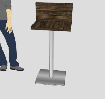 现代酒吧凳子SU模型下载_sketchup草图大师SKP模型