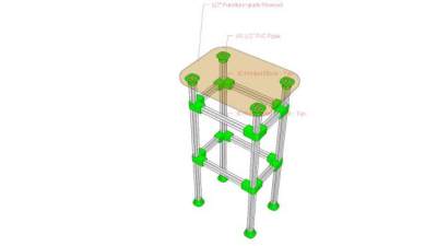 酒吧凳子高脚椅SU模型下载_sketchup草图大师SKP模型