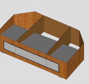 液晶电视电视柜SU模型下载_sketchup草图大师SKP模型
