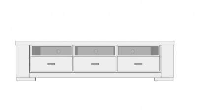 白色简欧地柜式电视柜SU模型下载_sketchup草图大师SKP模型