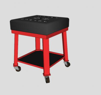 机械凳方凳SU模型下载_sketchup草图大师SKP模型