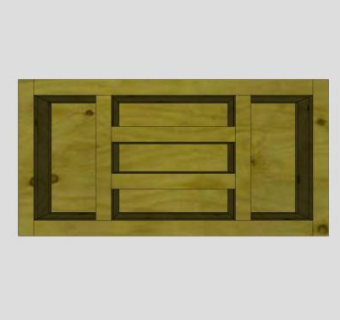 极简主义草绿色电视柜SU模型下载_sketchup草图大师SKP模型