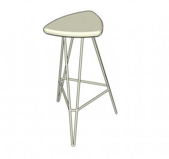 酒吧凳子高脚吧椅SU模型下载_sketchup草图大师SKP模型