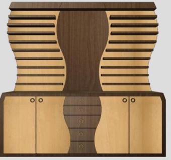 轻奢现代电视柜SU模型下载_sketchup草图大师SKP模型