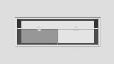 带突出架的电视柜SU模型下载_sketchup草图大师SKP模型