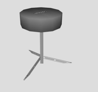 高脚鼓凳SU模型下载_sketchup草图大师SKP模型