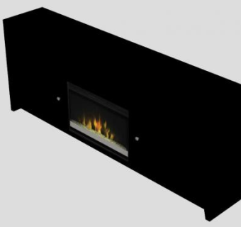 欧式壁炉电视柜SU模型下载_sketchup草图大师SKP模型