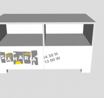 欧式简约风格电视柜SU模型下载_sketchup草图大师SKP模型