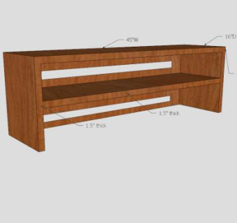 现代实木简约电视柜SU模型下载_sketchup草图大师SKP模型