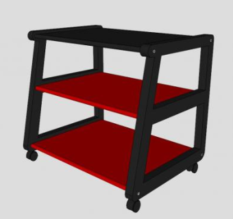 卧室小型简约电视柜SU模型下载_sketchup草图大师SKP模型