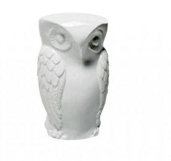 雕塑白色凳子SU模型下载_sketchup草图大师SKP模型