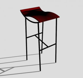 卡里姆拉希德凳子SU模型下载_sketchup草图大师SKP模型