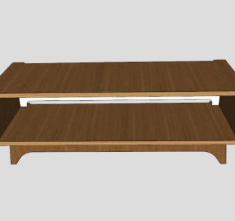 木质现代电视柜SU模型下载_sketchup草图大师SKP模型