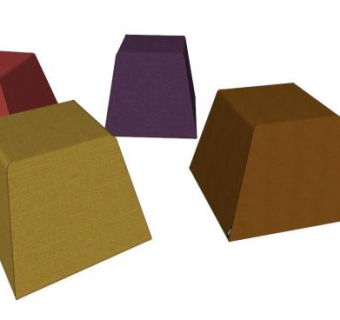 彩色吧椅酒座SU模型下载_sketchup草图大师SKP模型