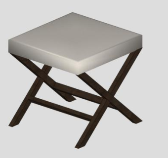 方凳便当凳SU模型下载_sketchup草图大师SKP模型