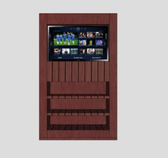 简约长方形电视柜SU模型下载_sketchup草图大师SKP模型