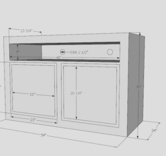 白色现代简约风格电视柜SU模型下载_sketchup草图大师SKP模型