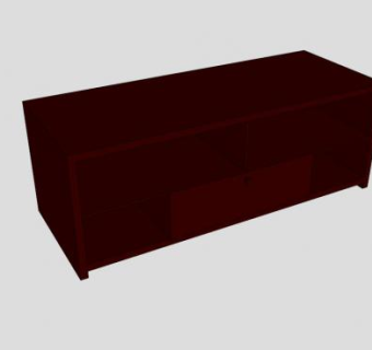 靛蓝复古电视柜SU模型下载_sketchup草图大师SKP模型