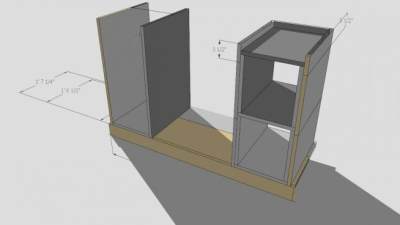 欧式简约组合式电视柜SU模型下载_sketchup草图大师SKP模型