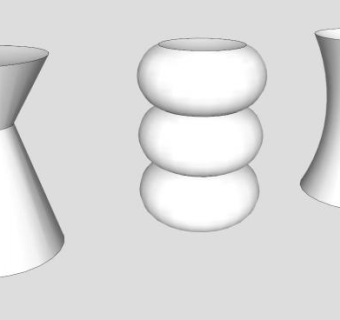 现代白色酒吧凳SU模型下载_sketchup草图大师SKP模型