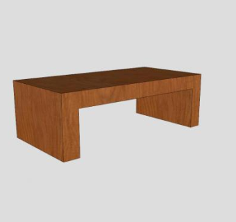 简单实木电视柜SU模型下载_sketchup草图大师SKP模型