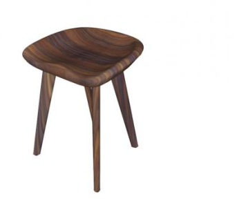 凳子紫檀SU模型下载_sketchup草图大师SKP模型