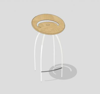 魔法师莱拉凳子SU模型下载_sketchup草图大师SKP模型