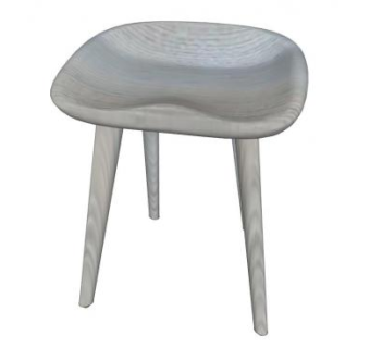 灰色凳子拖拉机凳SU模型下载_sketchup草图大师SKP模型