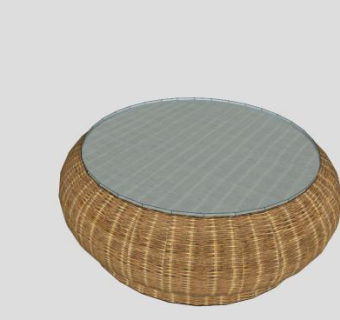 脚凳圆凳SU模型下载_sketchup草图大师SKP模型