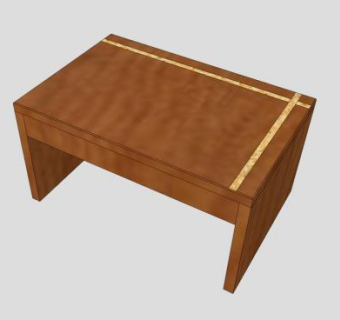 实木座椅方凳SU模型下载_sketchup草图大师SKP模型