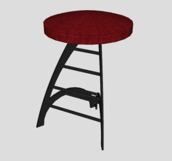 钢筋凳子SU模型下载_sketchup草图大师SKP模型