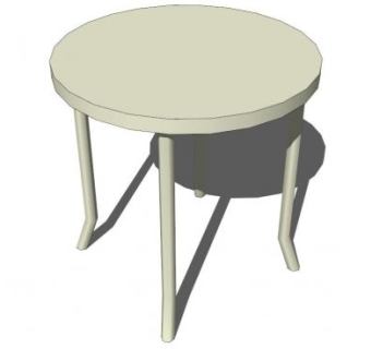 四腿凳子SU模型下载_sketchup草图大师SKP模型