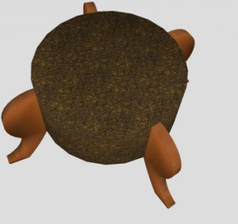 实木凳子软垫座椅SU模型下载_sketchup草图大师SKP模型