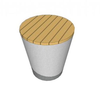 马歇尔凳子SU模型下载_sketchup草图大师SKP模型