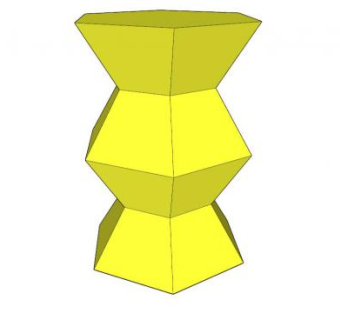 黄色创意凳子SU模型下载_sketchup草图大师SKP模型