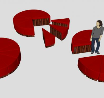 中国蛋糕凳子SU模型下载_sketchup草图大师SKP模型