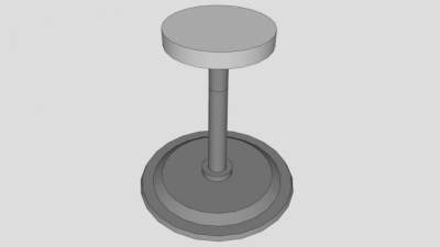 圆凳休闲座椅SU模型下载_sketchup草图大师SKP模型