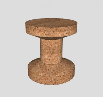 软木塞凳子座椅SU模型下载_sketchup草图大师SKP模型