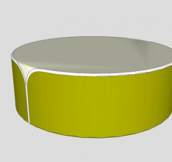 圆凳座椅软垫SU模型下载_sketchup草图大师SKP模型