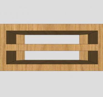 木质卧室小型电视柜SU模型下载_sketchup草图大师SKP模型