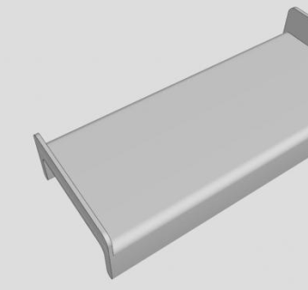 新时代白色家具床SU模型下载_sketchup草图大师SKP模型