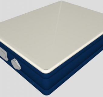 双人空气床SU模型下载_sketchup草图大师SKP模型