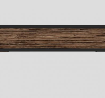 黑色现代电视长柜SU模型下载_sketchup草图大师SKP模型