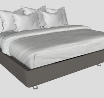 板式沙发床SU模型下载_sketchup草图大师SKP模型