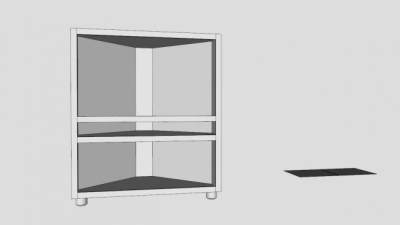 白色三角形电视柜SU模型下载_sketchup草图大师SKP模型