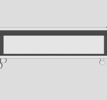 白色欧式简约电视柜SU模型下载_sketchup草图大师SKP模型