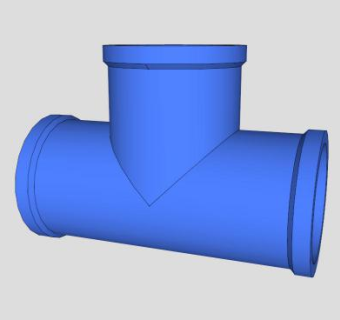 双管接口的SU模型_su模型下载 草图大师模型_SKP模型